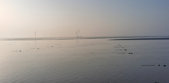 國華（huá）竹（zhú）根沙H1＃海上風電場（chǎng）項目現場勘察（chá）