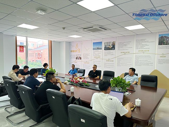 我司與江蘇華西村海洋工程（chéng）服務有（yǒu）限公司開展交流洽談（tán）